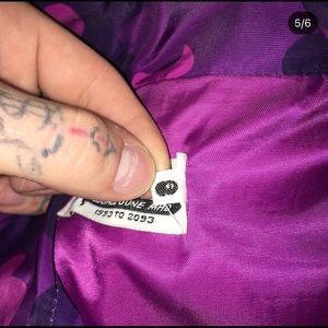 A Bathing Ape Purple Camo Coach Coaches Jacket